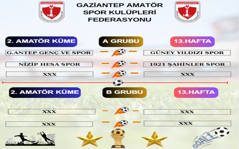 2. AMATÖR KÜME MAÇ PROGRAMI AÇIKLANDI.